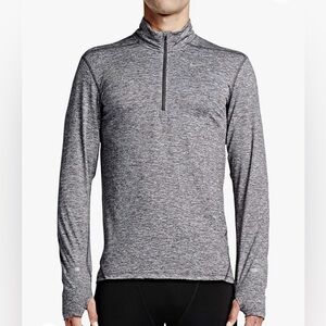 Nike Mens Dri-FIT Element Half-Zip Top - Dark Grey Medium